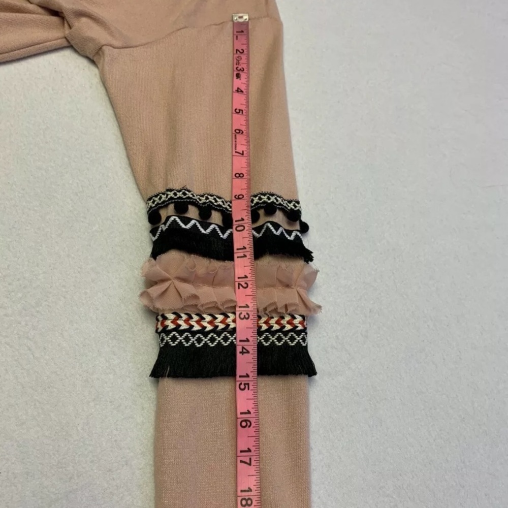 BTFBM open cardigan Pink/Black SzS pompom trim NWT - Picture 8 of 8